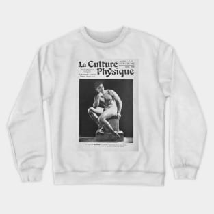 LA CULTURE PHYSIQUE - Vintage Physique Muscle Male Model Magazine Cover Crewneck Sweatshirt